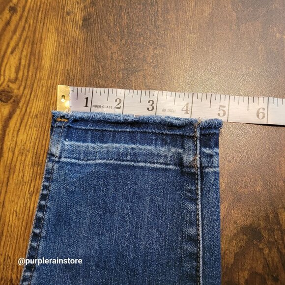 Madewell Jeans 28 Button Fly Skinny 10" High Rise Rosecliff Wash H6319 Stretch - Picture 11 of 12